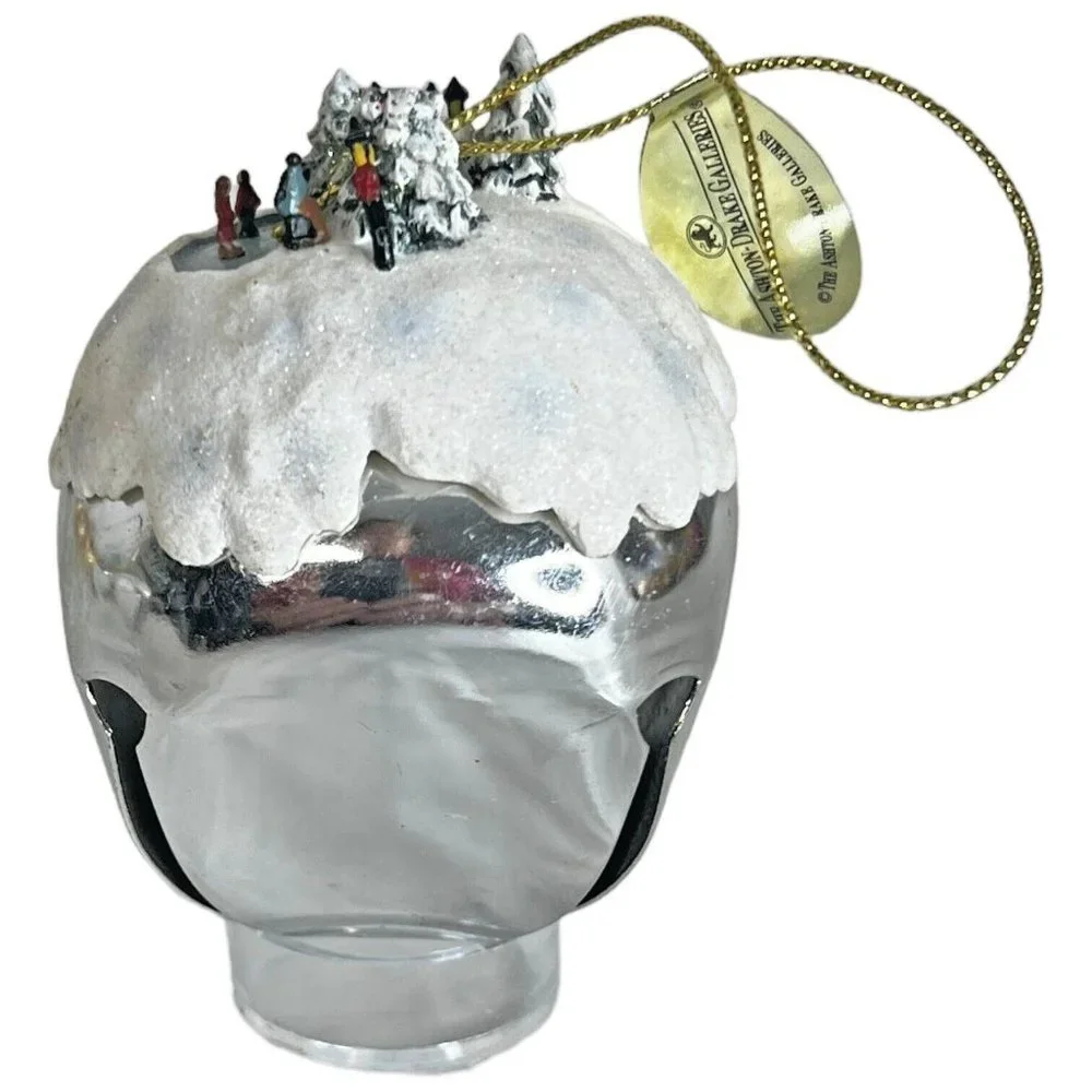 3 The Ashton Drake Galleries Thomas Kinkade Sleigh Bell Ornament Collection 2006